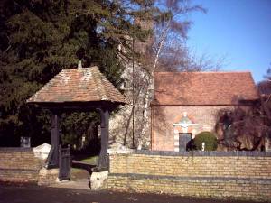 The lychgate and south side